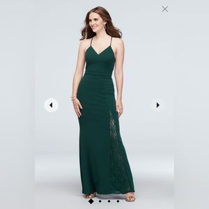 Lovely lace gown “Hunter or dark green in color”